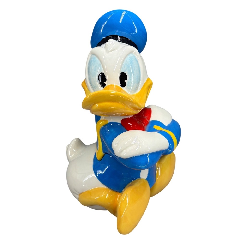 Walt Disney Treasure Craft Donald Duck Ceramic Cookie Jar Vintage Retired